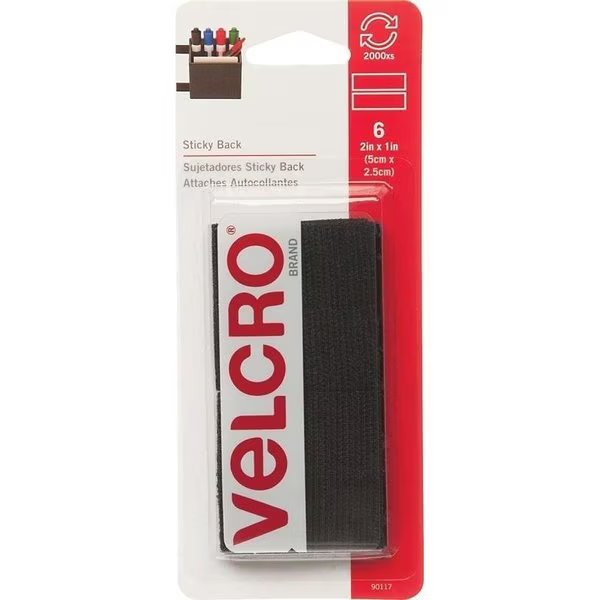 Fastener, Black, 3 lb, Velcro Brand, Mfr#: 90117